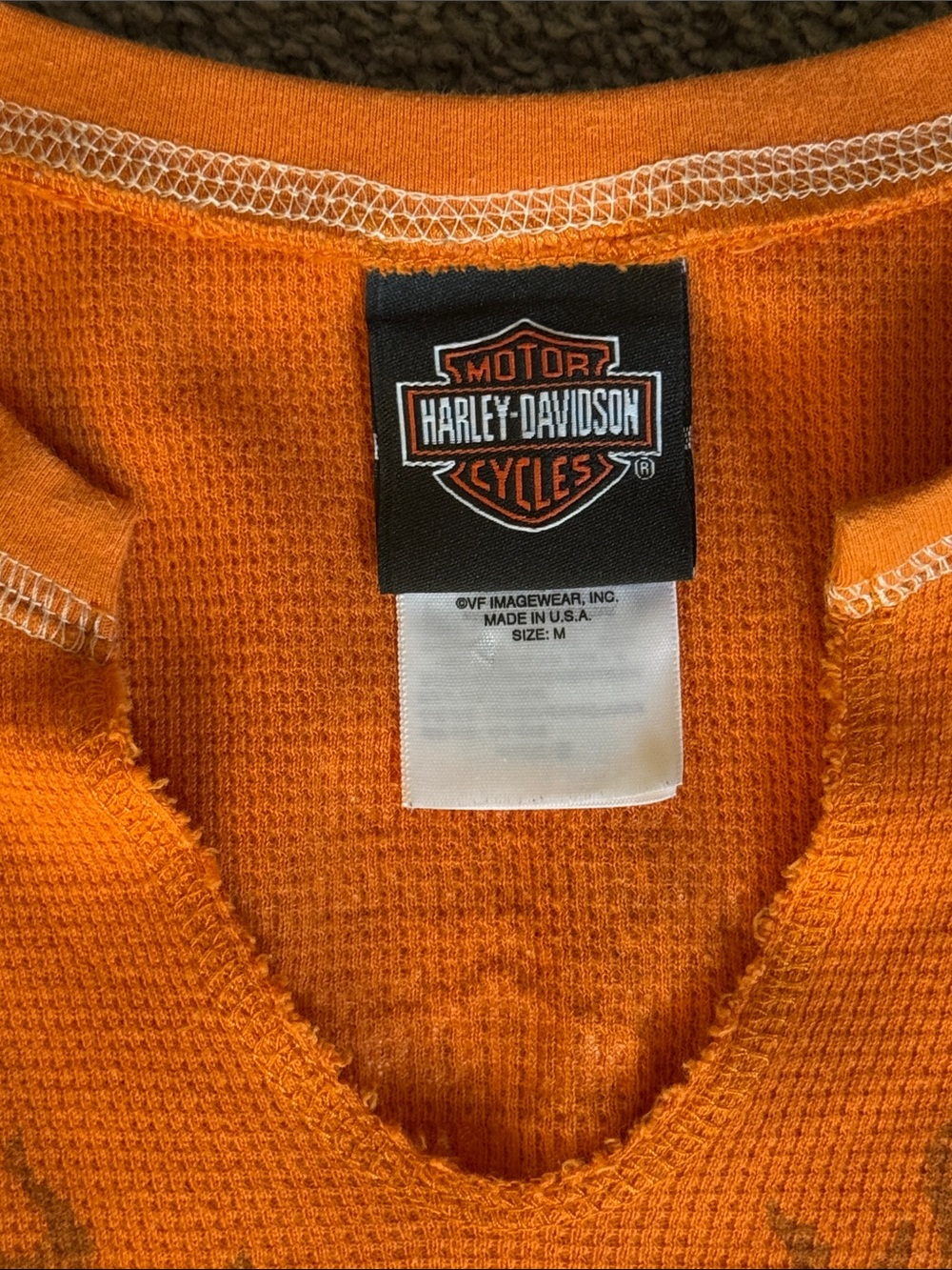 Harley-Davidson Fire & Wing Logo Top. Blingy Rhinestones Front & Back! Size M - Picture 6 of 10
